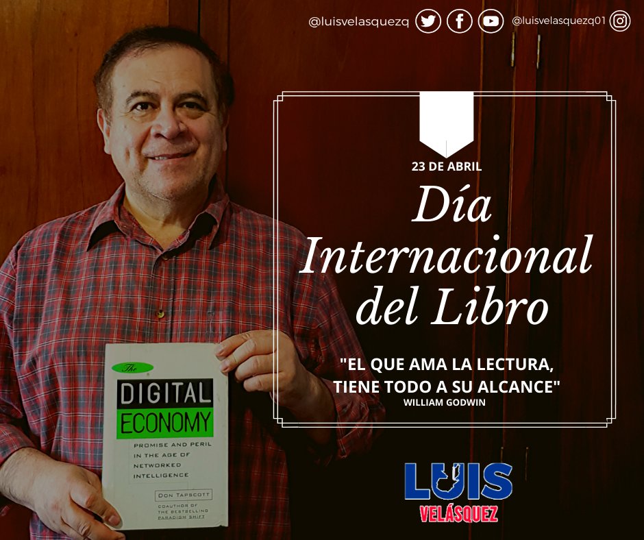 LuisVelasquezQ's tweet photo. Día Internacional del Libro.
En 1991 tome un curso de Alta Tecnología a Universidad de Virginia EEUU. Compre este Libro sobre la Economía Digital. Me ha servido muchisimo. Hoy es de aplicación excelente ante coyuntura #Covid-19.  Supervivir o Morir? #SuperVivir #Guatemala https://t.co/mLMiCTBzTj