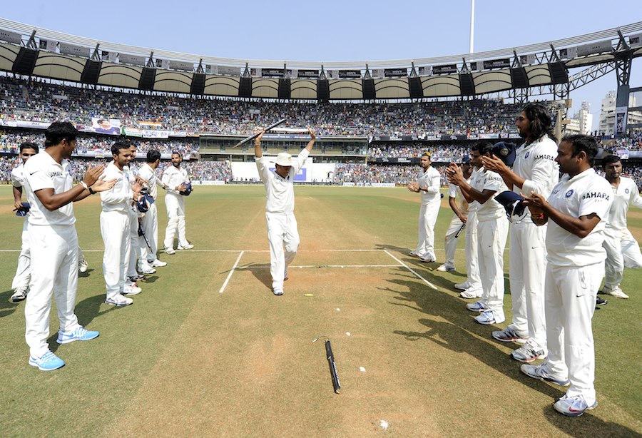 Master last test match where he received guards of honour from his teammates