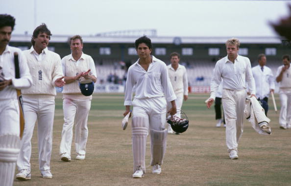 Sachin first test century against the mighty England attack. He was just 17 years old back then.