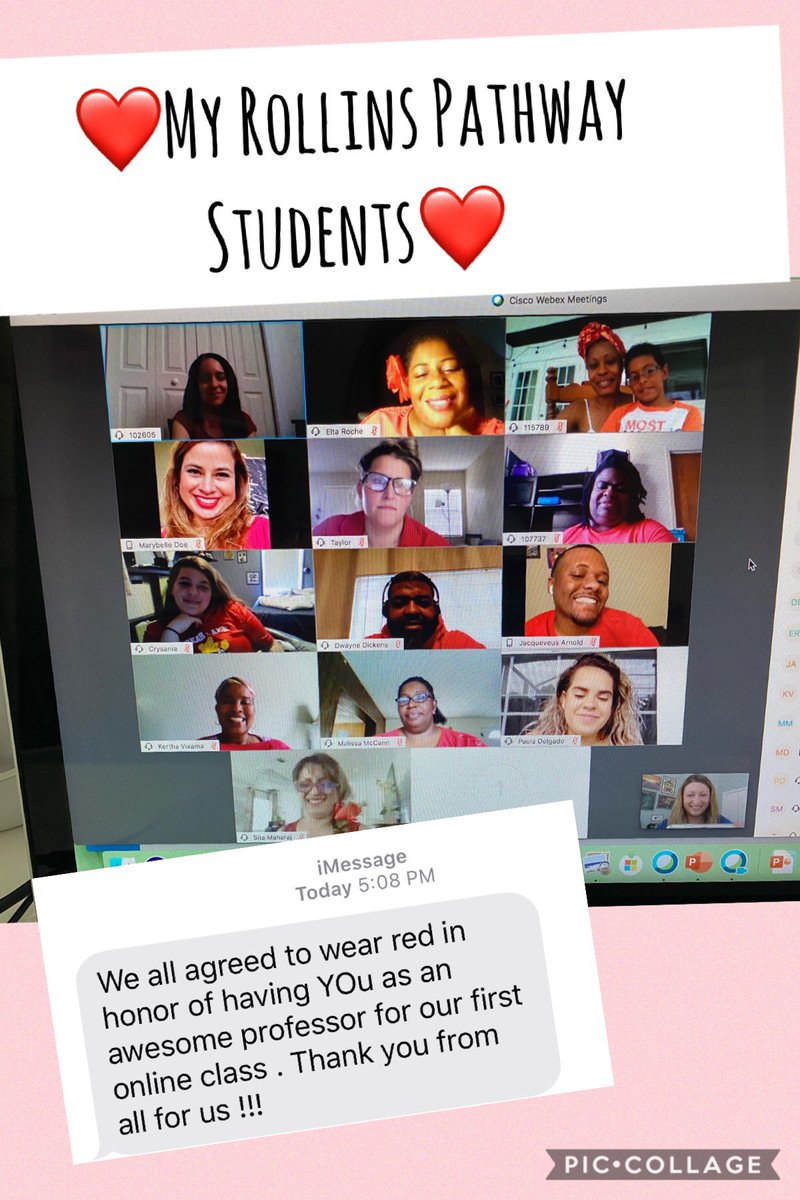 AimPadilla's tweet photo. My teacher heart just melted! I love what I do. #ALWAYSATEACHER #Rollins #Virtual https://t.co/eKlFXr0PBz