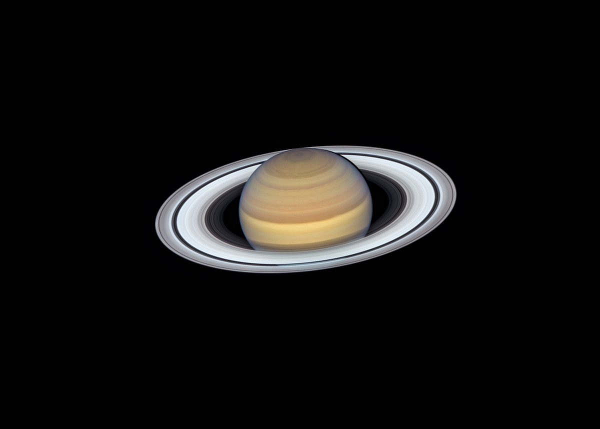 Saturn's trademark rings make it one of the most recognizable planets in our solar system. This stunning photo of the ringed planet was taken by Hubble in 2019:  https://s.si.edu/39BIsCc :NASA/ESA/Simon/Wong/OPAL