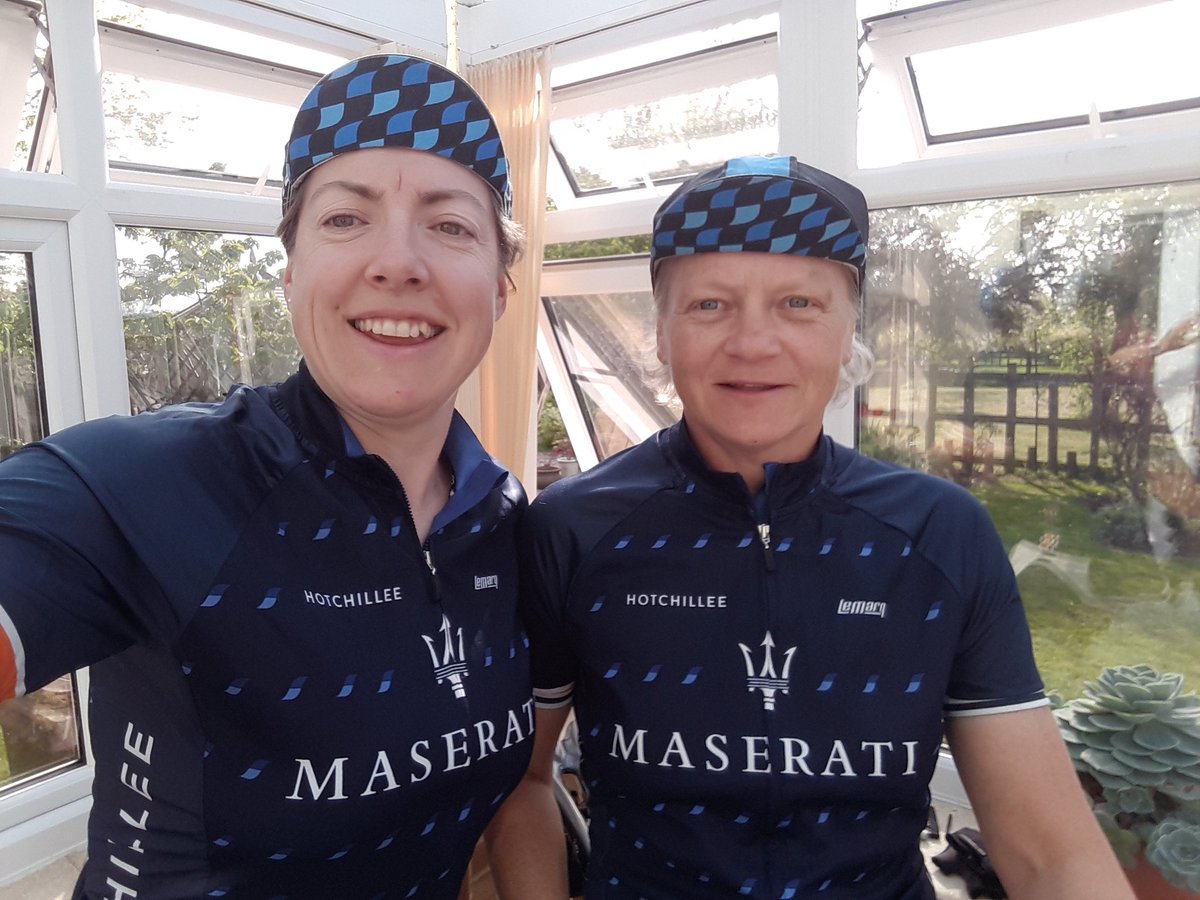MelScrivin's tweet photo. Well we did it! 100miles between us for @louiseminchin #BigBikeIn with @herspirituk @mgermiquet @mikebreakfast &amp; @sallynugent 
Two big shifts from @hmiddlers &amp; 3 littler ones from me! Should've done an 'after' shot too-it was dark!
Well done everyone! 💪 #BigNightIn @HotChilleeCC https://t.co/WoIcDoxv71