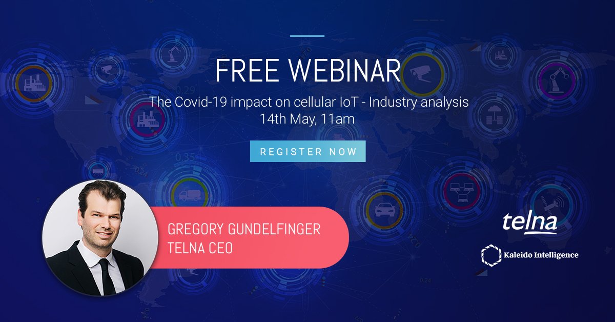 TelnaGlobal's tweet photo. Learn from Gregory Gundelfinger, CEO of Telna in this informative session on the impact of Covid-19 on cellular IoT.
Register >> https://t.co/ixt69W3lP7
#IoT #Connectivity #CellularIoT #IndustryAnalysis #FreeWebinar #Webinar #Technology #IoTWebinar #ConnectivityWebinar https://t.co/3lnDY15jmz