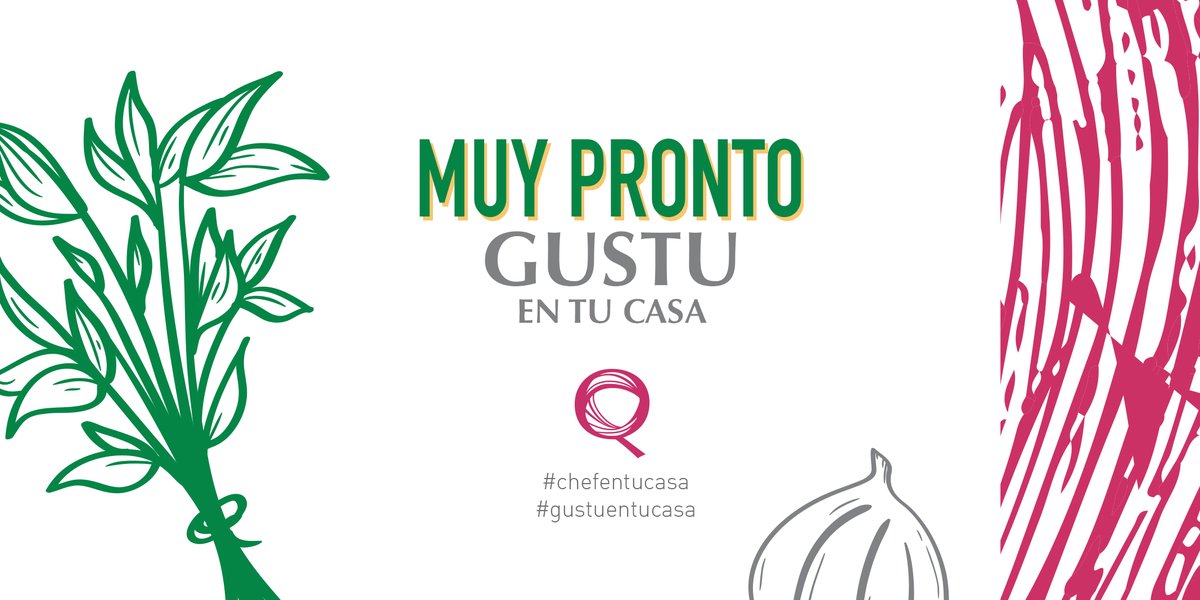 ¡Muy pronto llegaremos hasta tu casa!
#gustuentucasa #chefentucasa