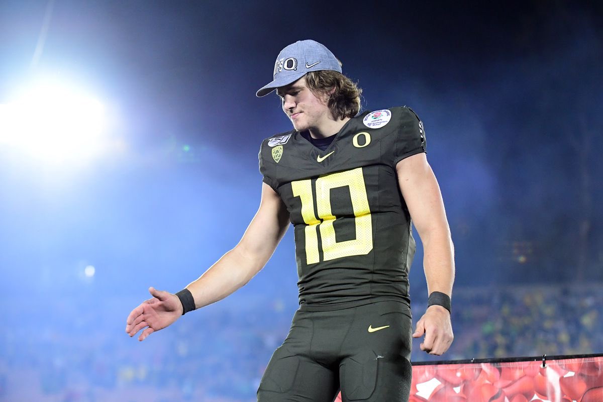 When Justin Herbert is taken in the first round tonight he will help Oregon...