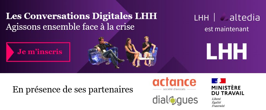 Inscrivez vous pour suivre le 5ème opus des conversations digitales @LHHAltedia avec cette fois-ci @CfdtBerger , sur le thème "Crise sanitaire : les enjeux humains et économique du dialogue social". 
info.lhh.com/l/591171/2020-…