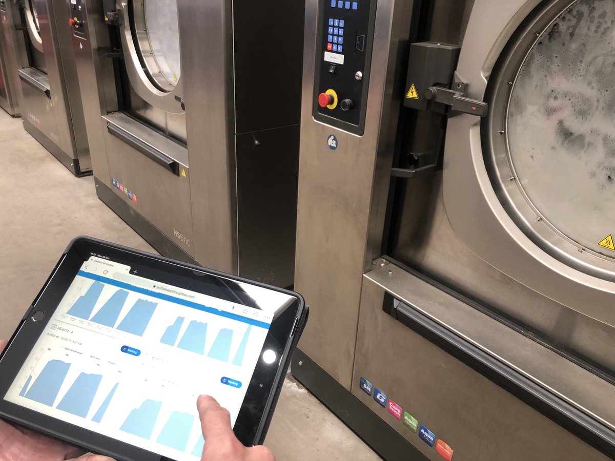 Continual Monitoring of wash processes to give assurances of #thermal and #chemical disinfection in hygiene critical uniform cleaning. Industrial washing offers greater assurances over home washing. ⁦<a href="/Girbau_UK/">Girbau_UK</a>⁩ ⁦<a href="/TextileServices/">TSA</a>⁩ #iot #covid-19