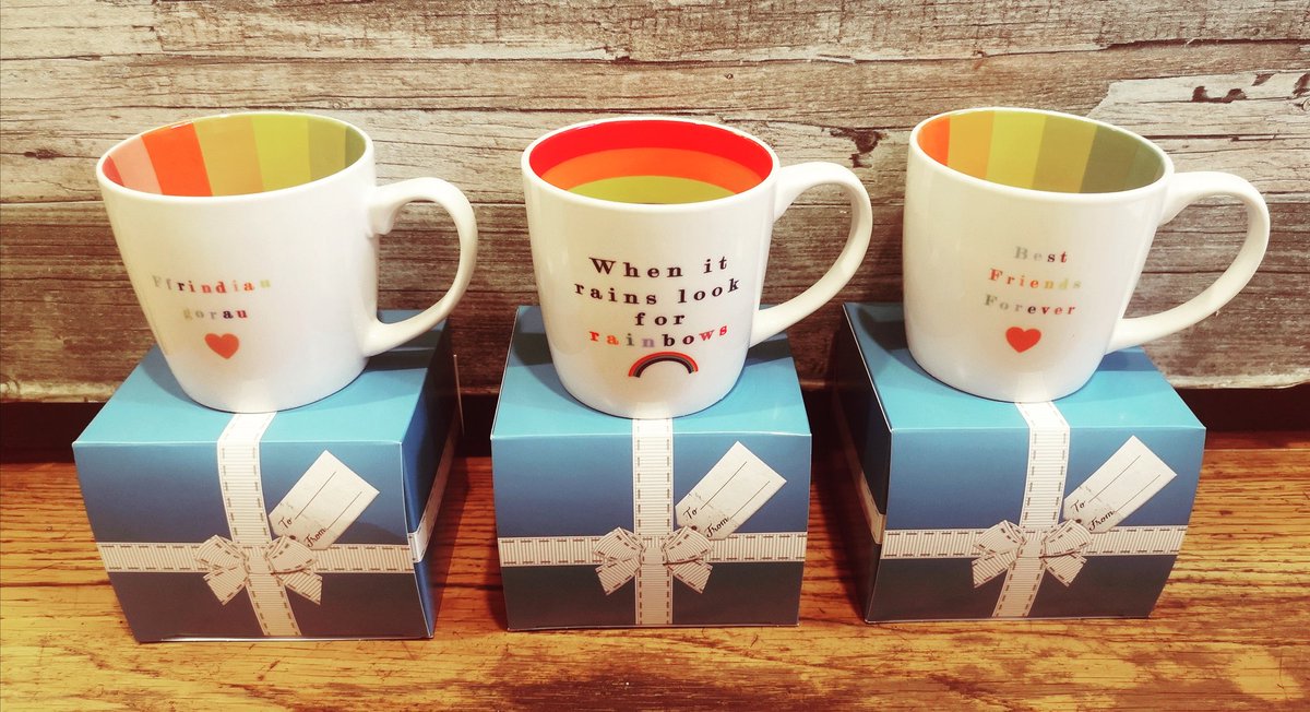 cuckoos_nest's tweet photo. 🌈🌈RAINBOW MUGS BACK IN STOCK 🌈🌈
A little gift to those you are missing..
*Ffrindiau Gorau
*When it rains look for rainbows.. 
*Best friends forever
Gift boxed with message of your choice and can de delivered straight to the lucky recipient!
£9.50 or £12.50 inc postage. https://t.co/vyDDnAGYyi