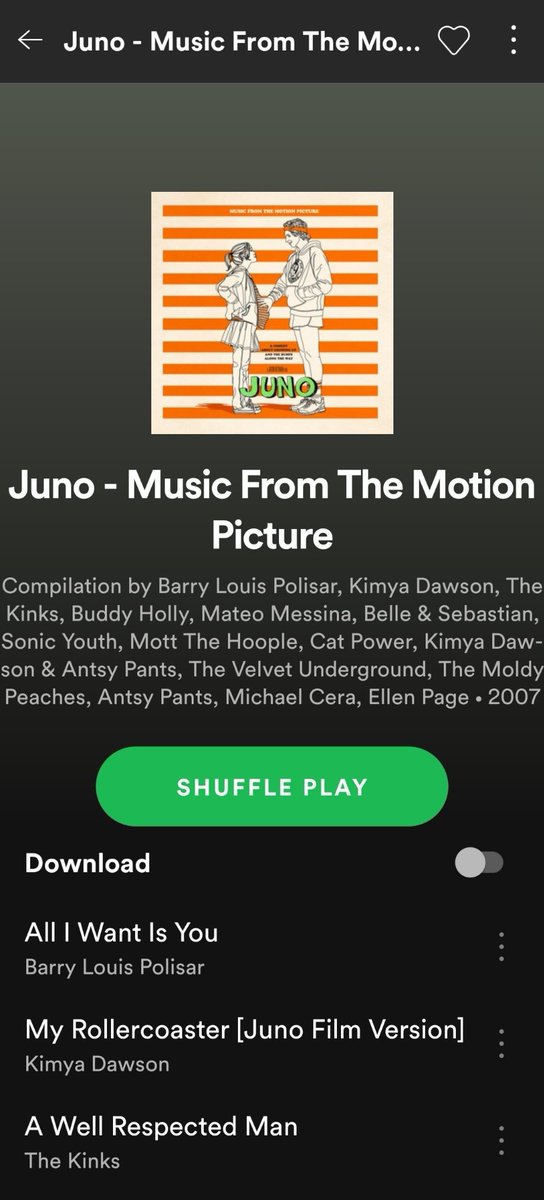 I can't really explain this one?? I love most of the songs on it but I don't really care for the movie. Like I'd never go out of my way to watch Juno and I'd prolly check the guide to see if anything else was on before watching it.