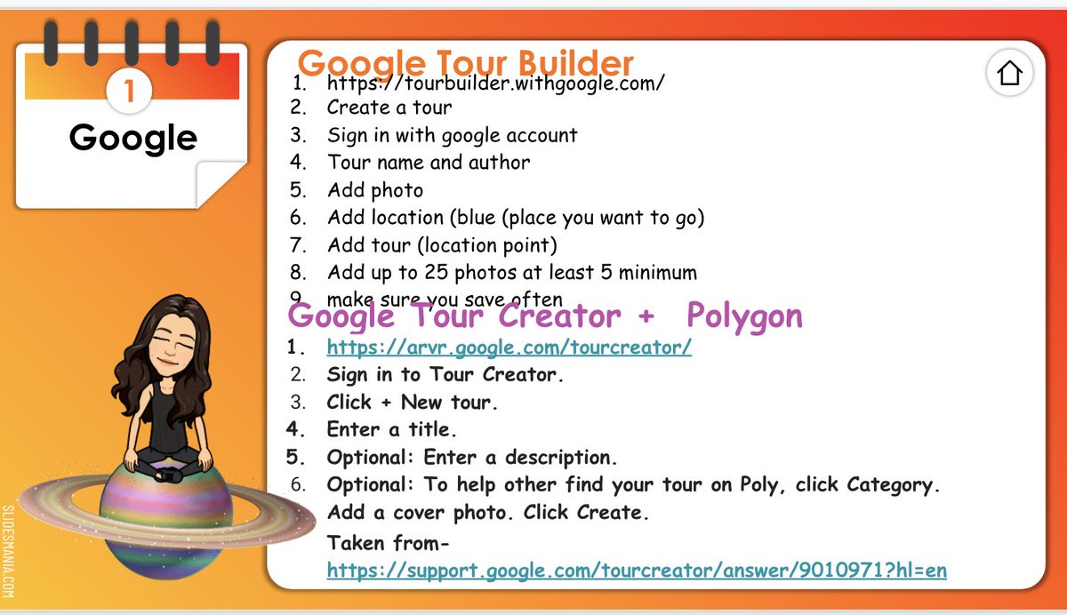 technologylaura's tweet photo. Here are my newest #edtech slides for teachers explaining how to implement virtual tours online. @NicholasFerroni
"Bringing the outside world INSIDE your online classroom"
Hope this helps!
✈️🌎-Laura https://t.co/Ajq9oQDrPe