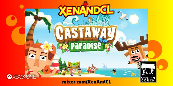 XenAndCL's tweet photo. Want that @animalcrossing feeling without owning a Nintendo Switch? Then join @XenAndCL to see the alternative for @xbox. Streaming NOW playing some #CastawayParadise from @StolenCouch on https://t.co/5FNlxegWMg 
Come join us for some paradise fun! 

#MumAndDadOfMixer #WeAreMixer https://t.co/ieccBoXRGP