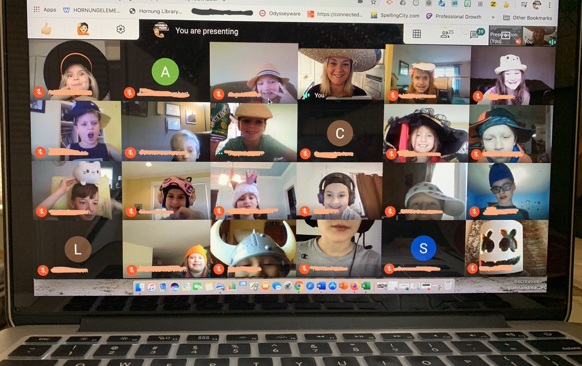 mrsg3rd's tweet photo. Crazy hat day at our morning meeting! 🤪👒🧢🧢🎓⛑👑 https://t.co/tQAzGIdYaG