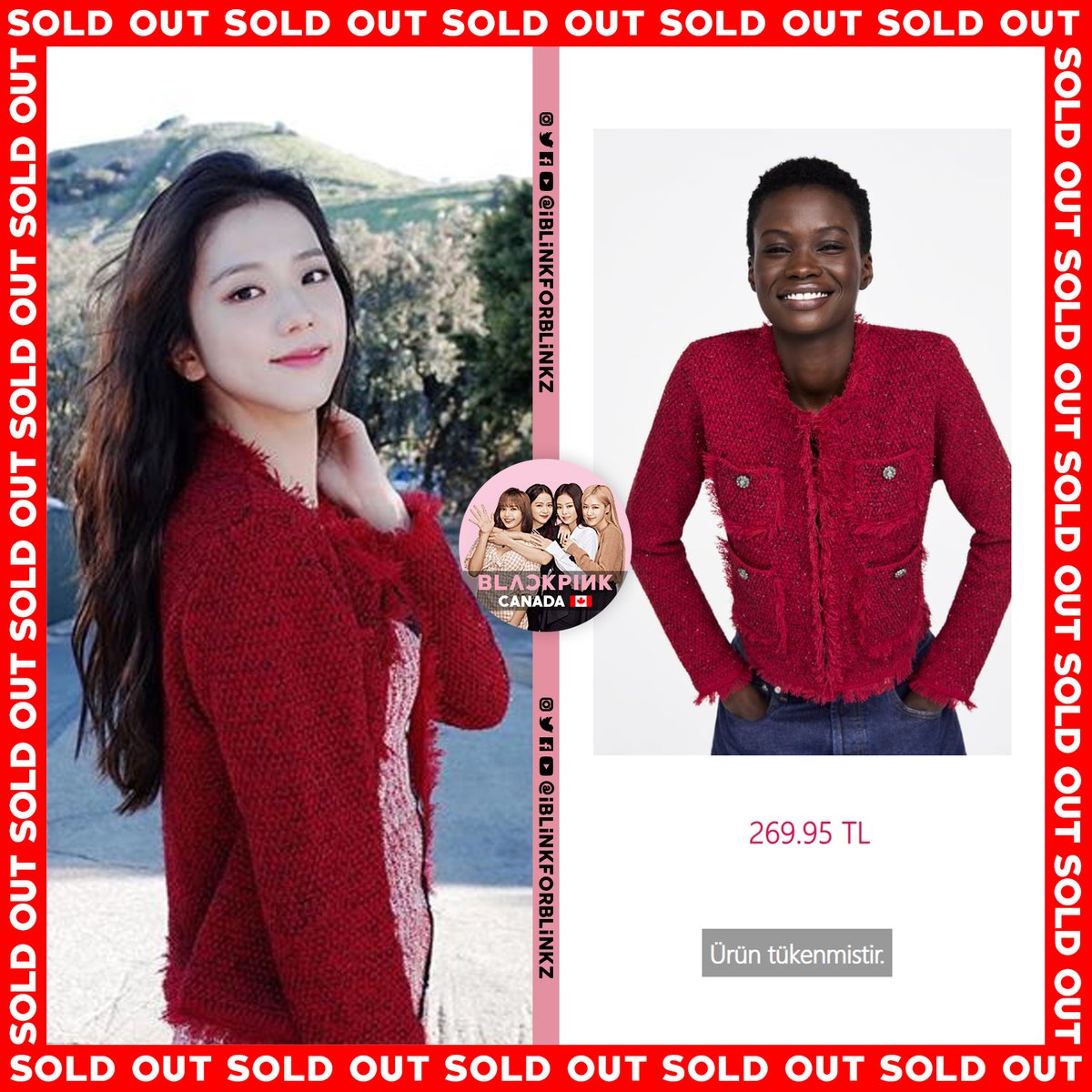 The power of JISOO SOLD OUT item ZARA 