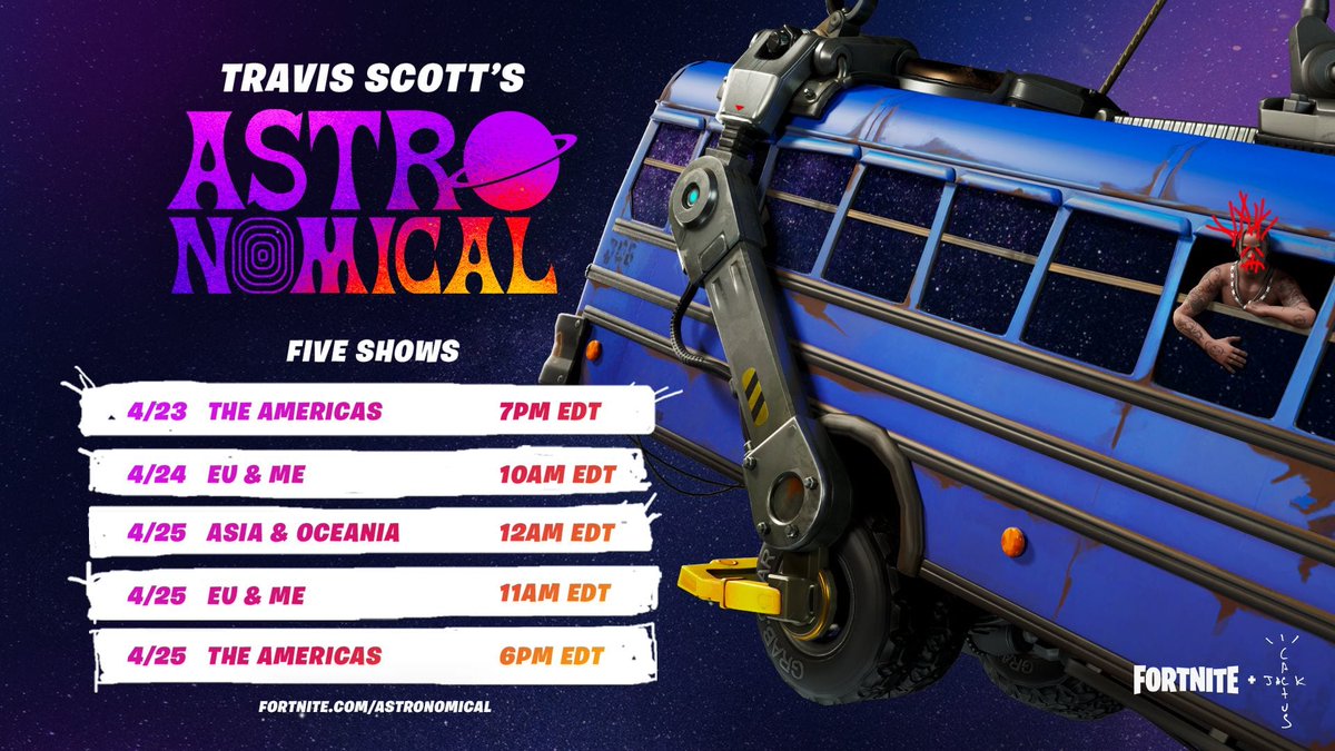 Complex's tweet photo. .@trvisXX's #Fortnite concert is starting in a few...

Here's how to watch and what to expect at the show:
https://t.co/vK14G8LO5u https://t.co/nlltzz73X2