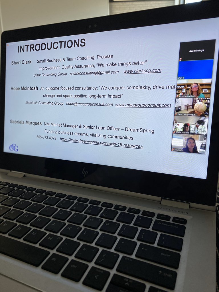 NMTCWIT's tweet photo. Continuing our #telecommuting tips series during today’s #VirtualHH 🍷 as well as getting a business financing update!
#WIT https://t.co/cGOTZgx0cV