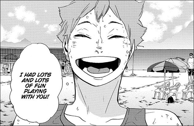 and i think that it's this, folks. beyond the way haikyuu handles character dynamics, beyond the joy i get from writing fanfic, this is why i love haikyuu so much. it's just a story about loving something a whole, whole lot.and it's probably why you love it a whole lot, too.