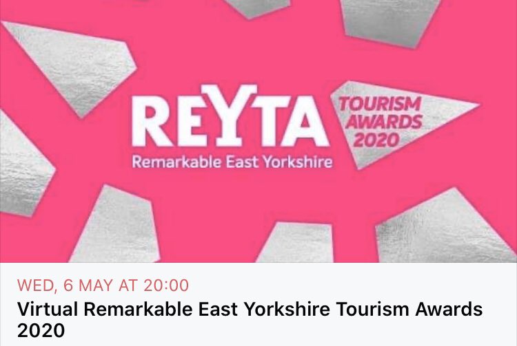 Live tourism awards 6th May! We will be ther in our pj’s! #virtualawards #TheBigNightIn #yorkshiretourismn #camping #campsites <a href="/VHEY_UK/">Visit Hull & East Yorkshire</a> <a href="/VisitHull/">Visit Hull</a> #StayHomeStayStrong #supportsmallbusiness #supportlocalBusiness #reyta2020
