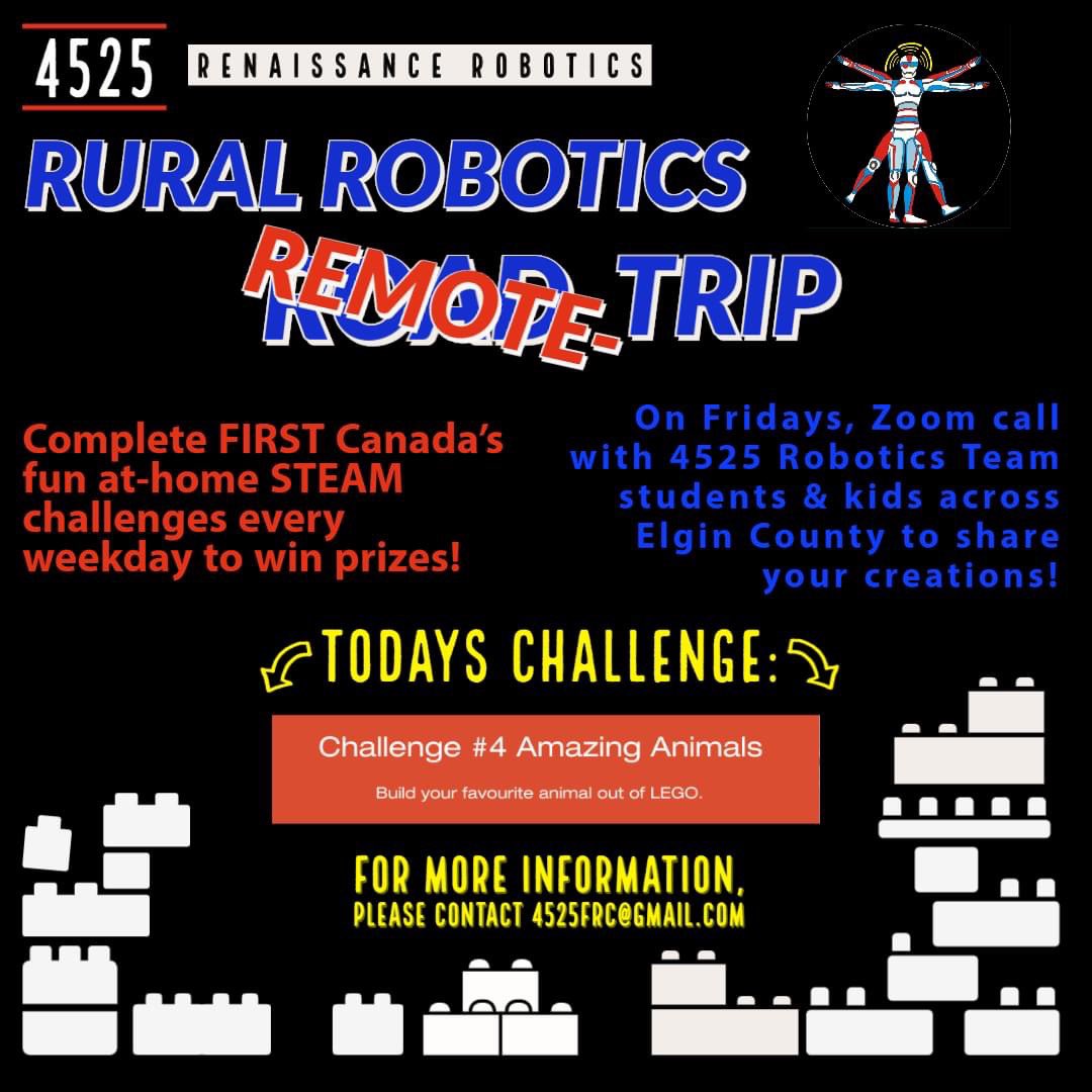 4525robotics's tweet image. Check out our Amazing Animals from today’s stop on the Rural Robotics RemoteTrip: Springfield, ON youtu.be/-zzv-wgcECc @CANFIRST 
#STEAM #creativity #RuralRobotics