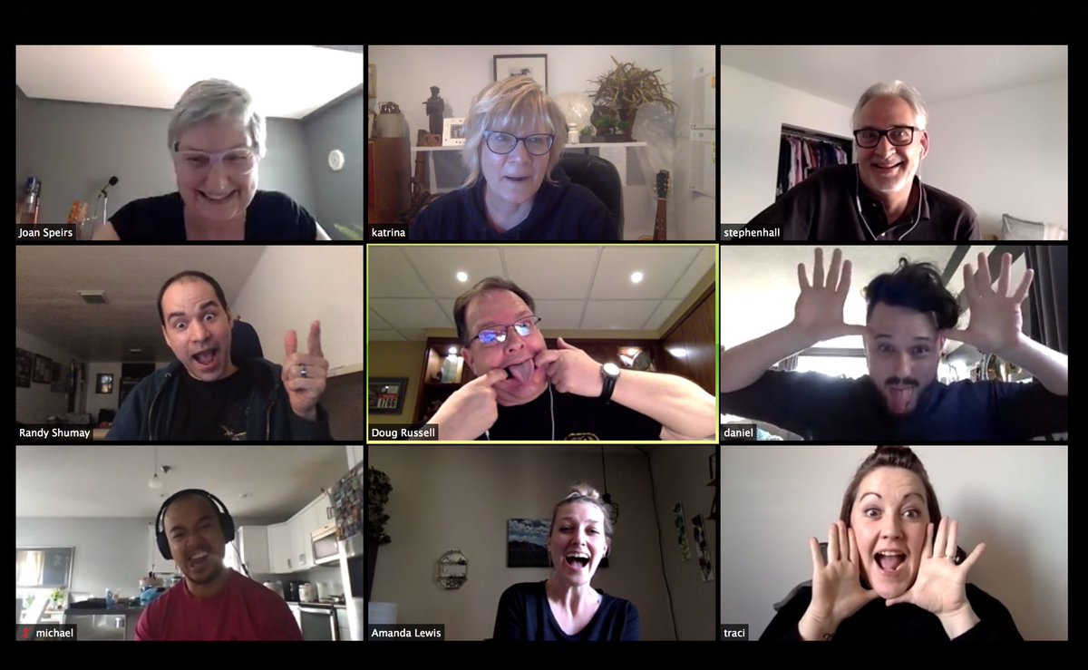 Having #BradyBunch and silly faces moments during our #zoomeeting today with our friends at <a href="/meetLMNO/">LMNO</a>. Just because we’re #socialdistancing doesn’t mean we can’t be both productive AND fun. 😄🤪
<a href="/JavaPostProd/">Java Post Production</a> <a href="/stephenbhall/">Stephen Hall Creative</a>