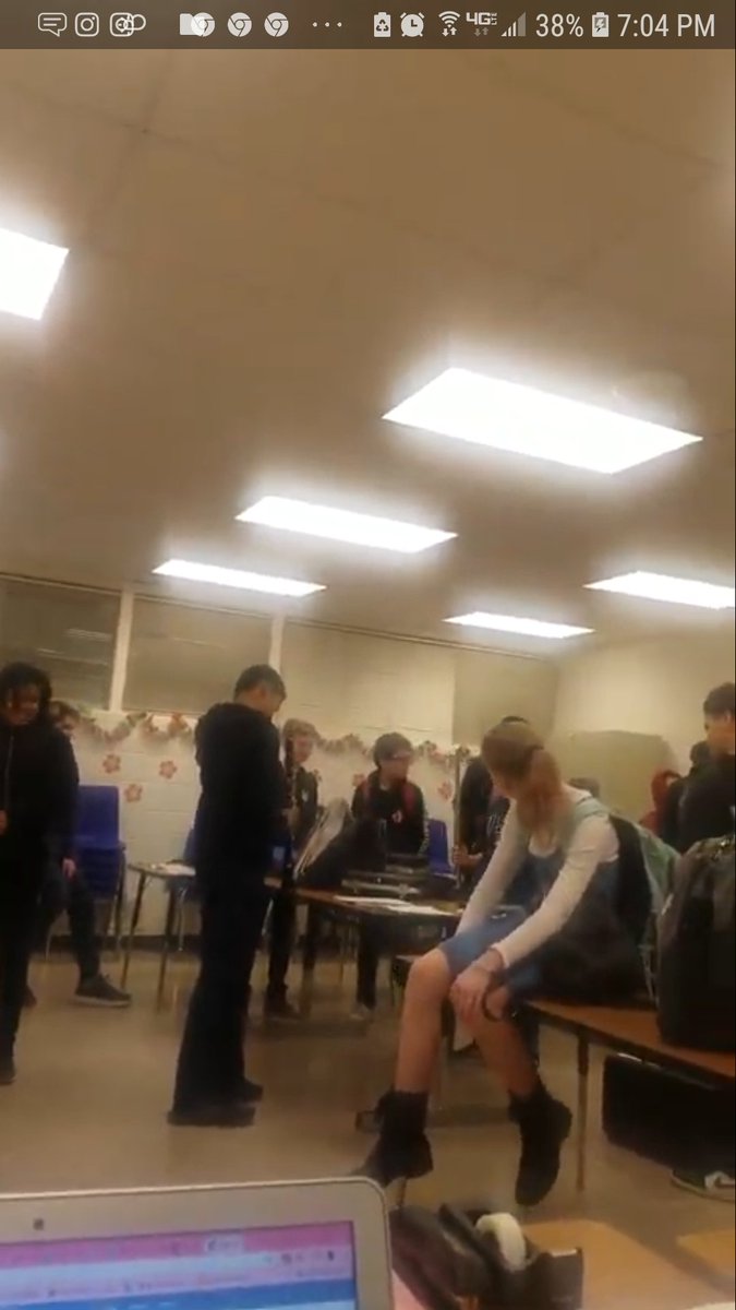 mzkayegee's tweet image. #MyOldNormal This is a screenshot of a video of my middle school students that I took on 3/13 right after we found out the schools were closing.
