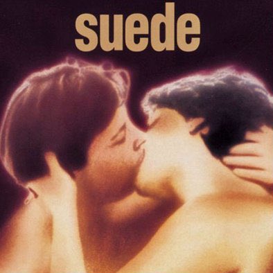 suede - suedethe band's 1993 debut album has a picture of two women kissing on the sleeve. the shot was taken by photographer tee corrine and was chosen by singer brett anderson because of its "ambiguity".