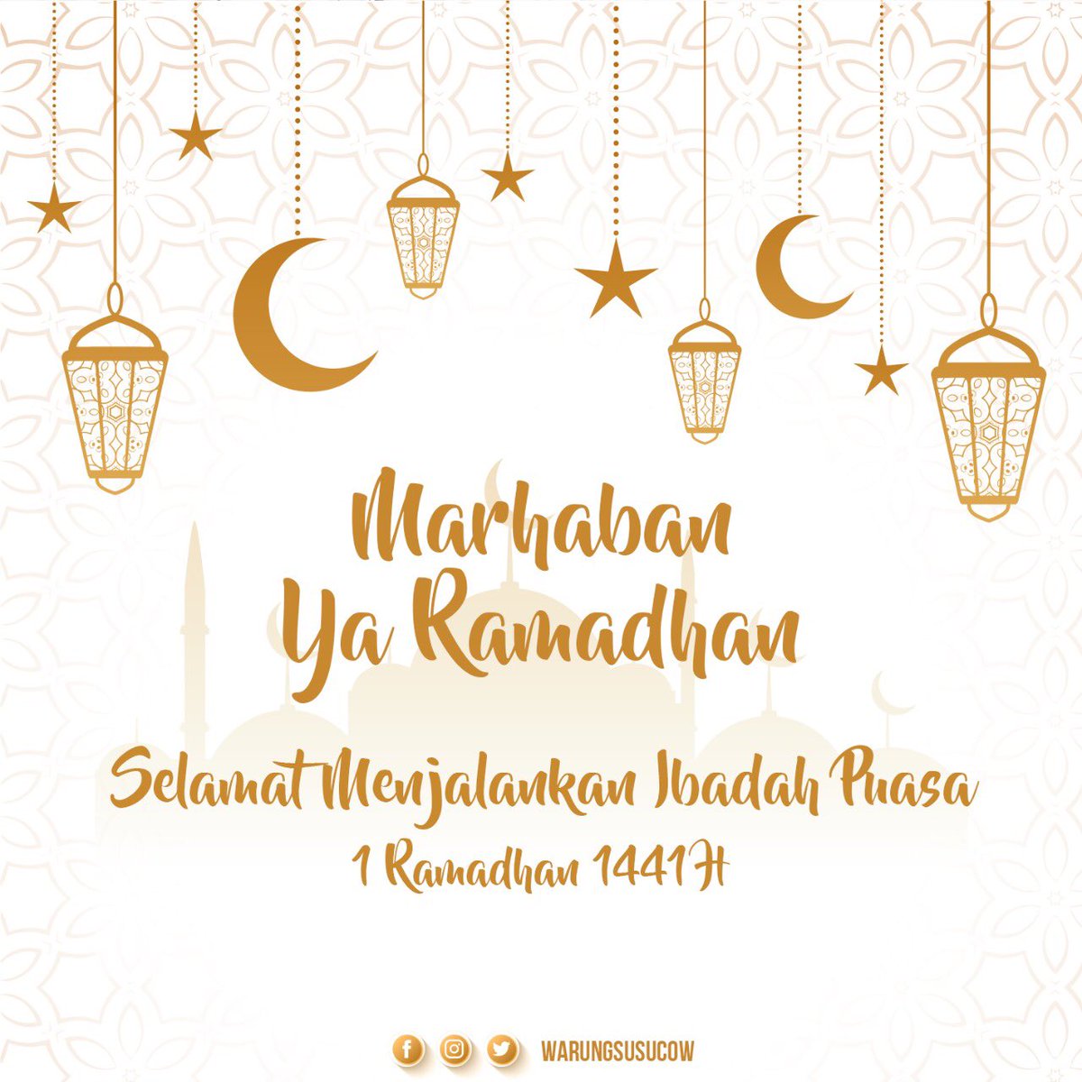 warungsusucow's tweet photo. Marhaban ya Ramadhan, selamat menunaikan ibadah puasa 1441 Hijriah. https://t.co/TEDUEAbg08