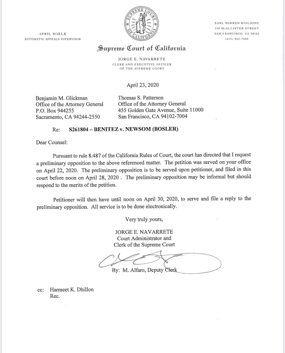 BREAKING! CA Sup. Ct. requests  @GavinNewsom & AG to respond to our writ seeking a halt to Gov. attempt to give a $75 million slush fund of taxpayer cash to nonprofits to illegally distribute to undocumented, unemployed workers who're ineligible for unemployment benefits.(cont'd)/