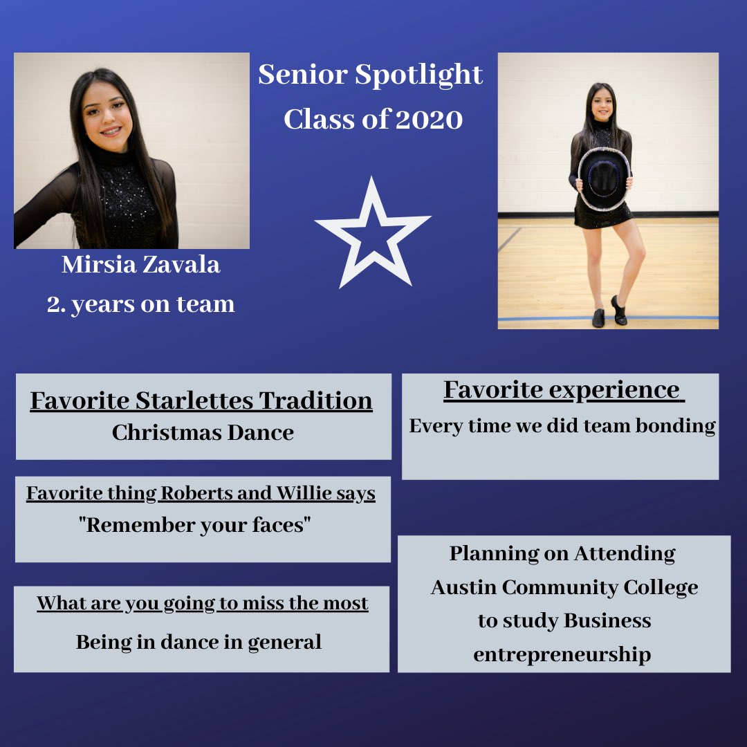 Ars_Starlettes's tweet photo. In honor of our Spring Showcase we are going to be honoring our seniors once a day! We love you! Once a Starlette always a Starlette! https://t.co/13YNjeOepn