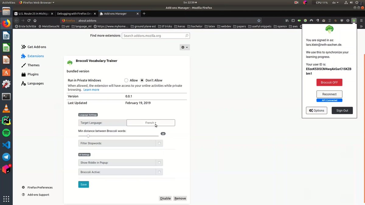erishabh's tweet image. Third talk on vocabulary learning in the wild, with a demo!
(Roland, Lars, @arnaudmiribel @cervisiarius)

- language model + spaced repetitions to optimize learning
- embedded language acquisition via browser plugin

dl.acm.org/doi/abs/10.114…
#TheWebConf2020