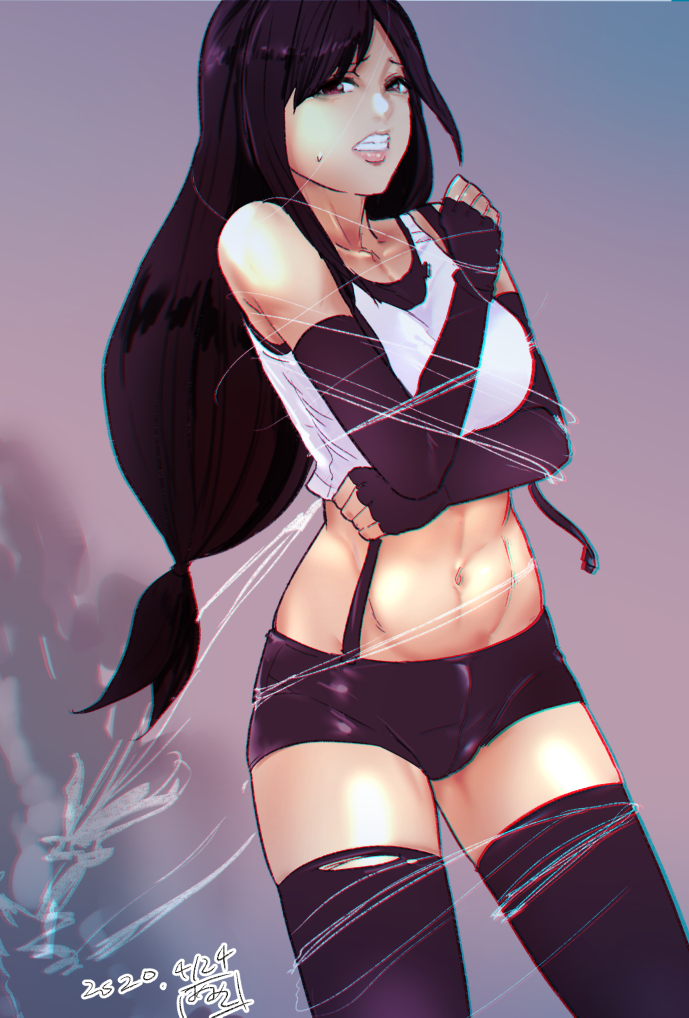 #平日一絵

FF7Rよりティファ
たたかう女の子好きにもツボな仕上がりでした 