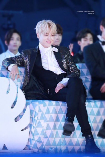 jimin sitting like a good boy ♡     — a devastating thread;