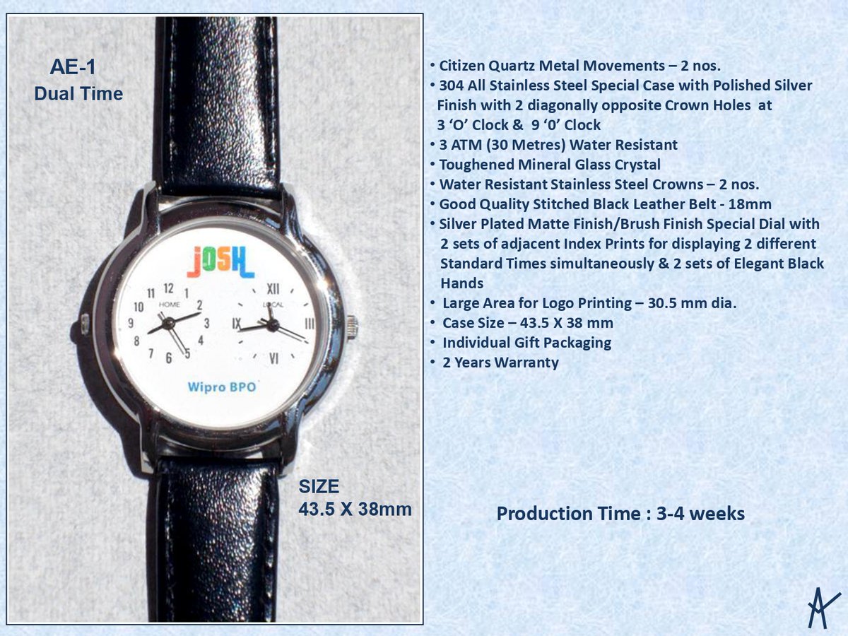 avikentp's tweet photo. Dual Time Promotional Watches - Very useful for BPO Companies
(also available in bigger cases)
Our Dropbox Link : https://t.co/fUdbI3Xzg4
Please Follow our Linkedin Page : https://t.co/arccEkYZmG https://t.co/NnXsbcsqwa