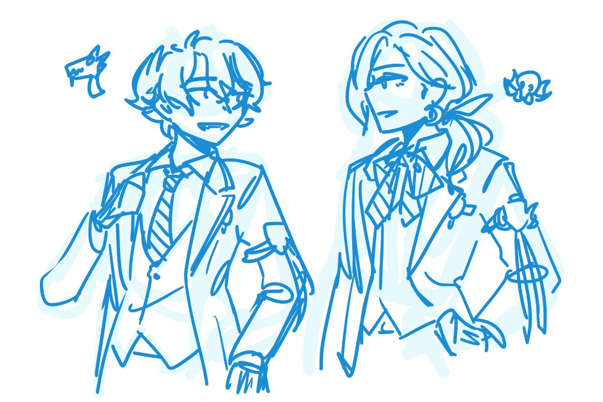 twst au that nobody asked for (faiwy aug and chika, fishie jul mika and technically azu, beautiful people dorm alice and azu)