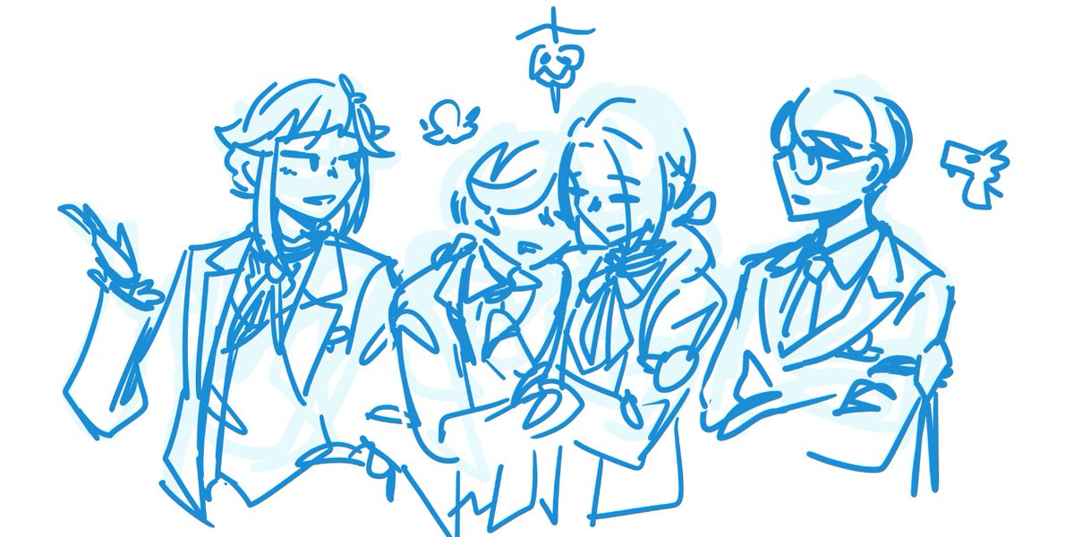 twst au that nobody asked for (faiwy aug and chika, fishie jul mika and technically azu, beautiful people dorm alice and azu)