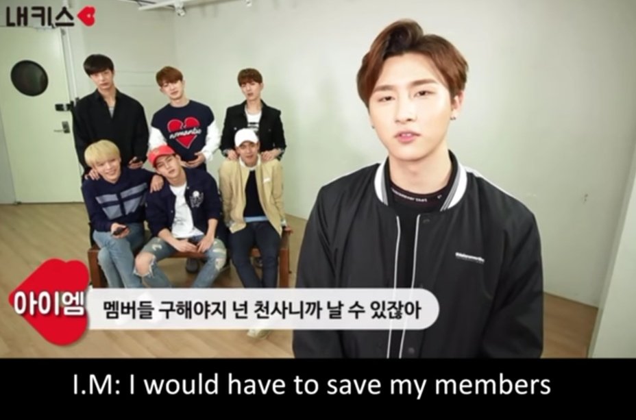 "If me and mx members fall into the water who will you save?"CHANGKYUN