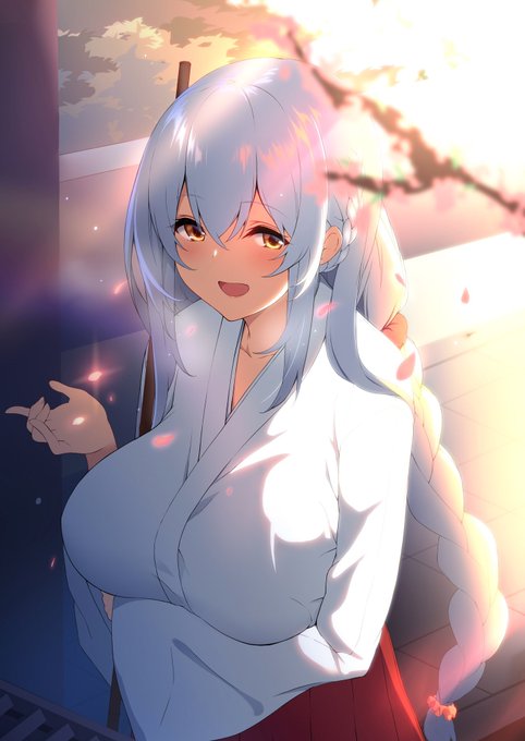 ・バイト巫女ちゃんのイラスト
「春だね～」
「この後、お花見して帰ろっか!」

※無断転載・無断利用お断り
※イラストはコミッションとして制作を依頼したものです
※kyou先生に描いていただいてます!! 