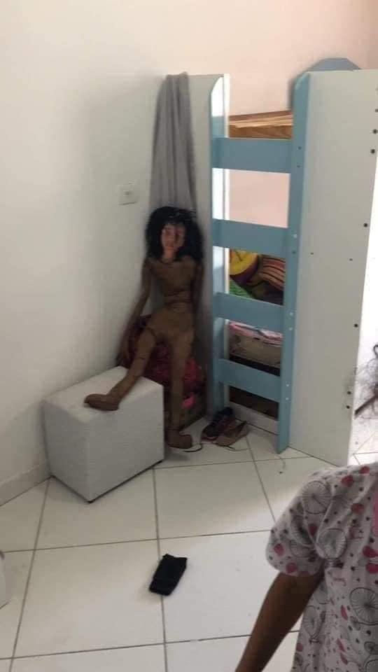 A mother made her daughter a quarantine twin buddy and....