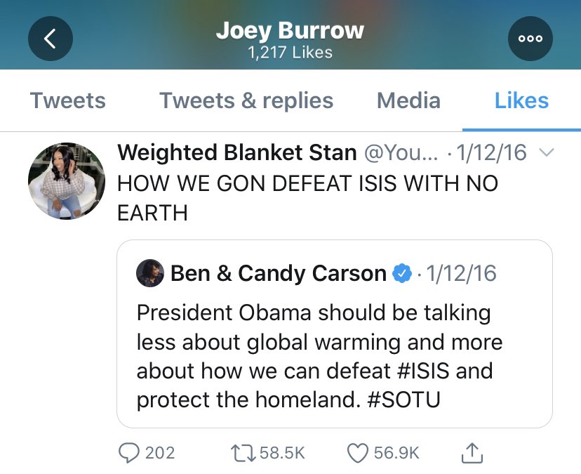 Joe Burrow RTed and liked posts affirming climate change.