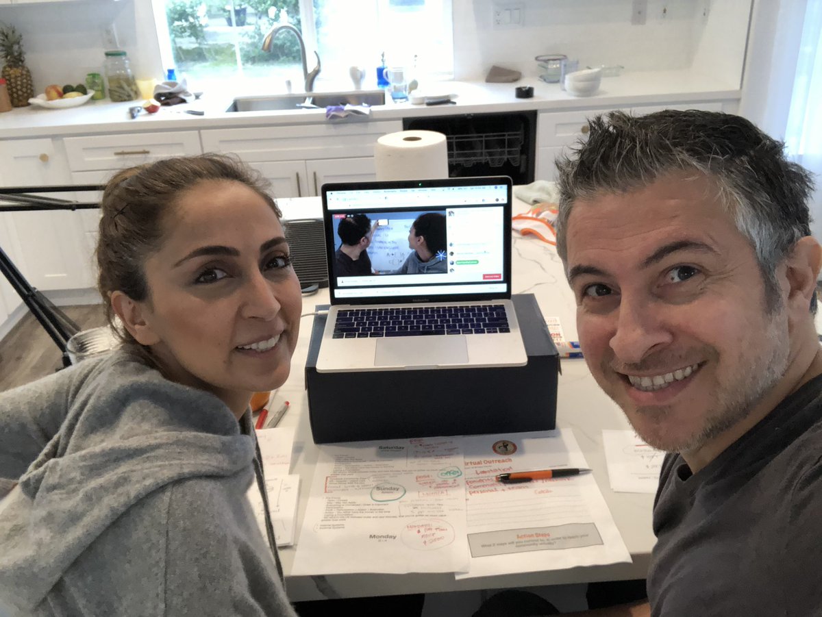 graphicwise's tweet photo. Mid webinar / masterclass session selfie! Taught 150+ health industry practice owners how to #pivotforprofit during our 8 day class. Now we’re going to clean up the kitchen! https://t.co/fR8HalXQ93
