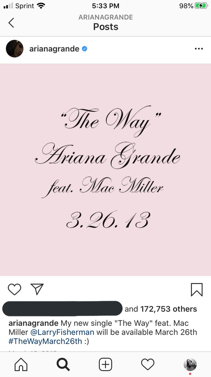 ariana started heavily promoting her new single “The Way” on February 10th, 2013, making fans very excited for what she had in store