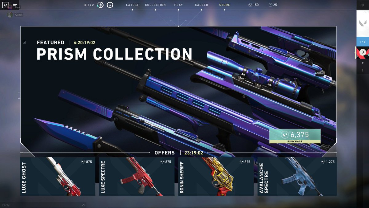 Store_Valorant's tweet photo. April 23 valorant item shop https://t.co/cuSmnC7qrH