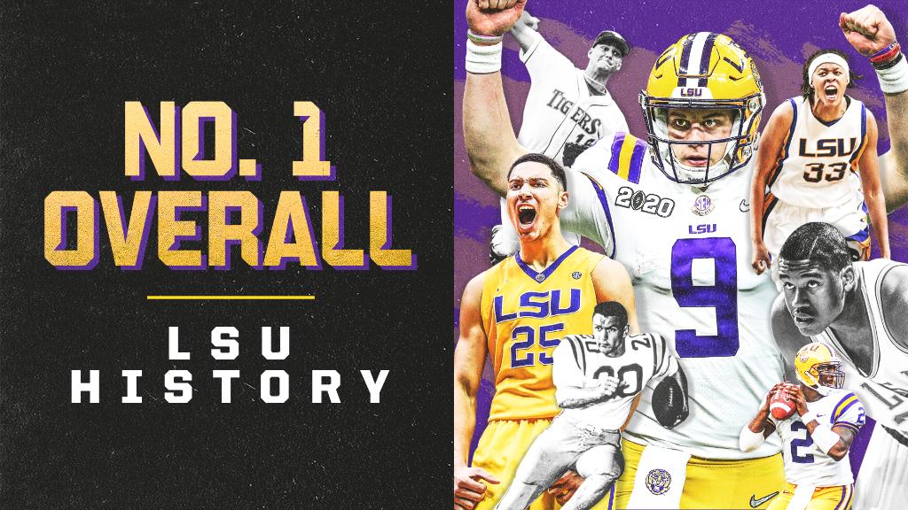 SECNetwork's tweet photo. ✅ NFL 
✅ NBA
✅ WNBA
✅ MLB

The ONLY school in the country with No. 1 picks in all 4 drafts: 𝐋𝐒𝐔 🐯 https://t.co/BeaGZy286h