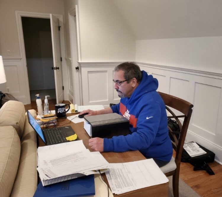 PabloTorre's tweet photo. Dave Gettleman looks like he’s about to tweet you from a handle that has a half-dozen numbers in it https://t.co/3ZYHx5ifOc