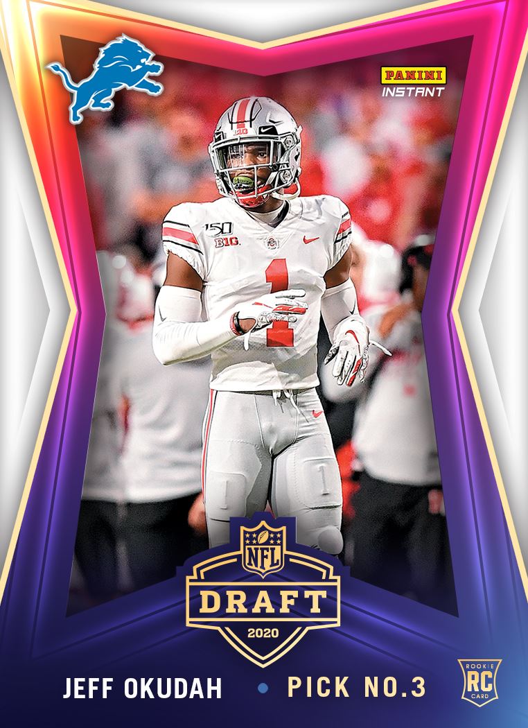 Jeff Okudah (@jeffokudah) on Twitter photo One team, one goal, #OnePride. Let's GOOO <a href="/Lions/">Detroit Lions</a> 🙌. Check out my new #PaniniInstant card here qr.paniniamerica.net/2e8z9 #NFLDraft #WhoDoYouCollect One team, one goal, #OnePride. Let's GOOO <a href="/Lions/">Detroit Lions</a> 🙌. Check out my new #PaniniInstant card here qr.paniniamerica.net/2e8z9 #NFLDraft #WhoDoYouCollect