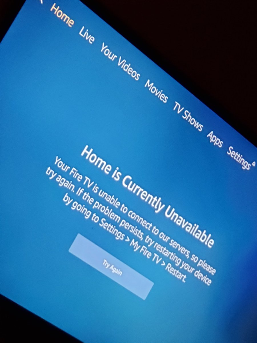 therealk1eran's tweet photo. @AmazonHelp @warriorgirl_ Yeah,  my fire tv ain't workin either. https://t.co/o1s1G4Snta