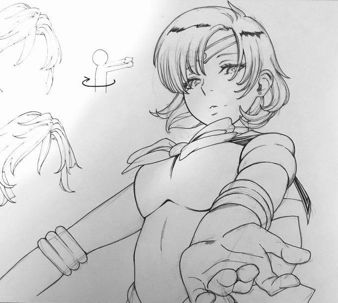 ペン入れ状態。ここから先はスキャンしてデジタル作業。 