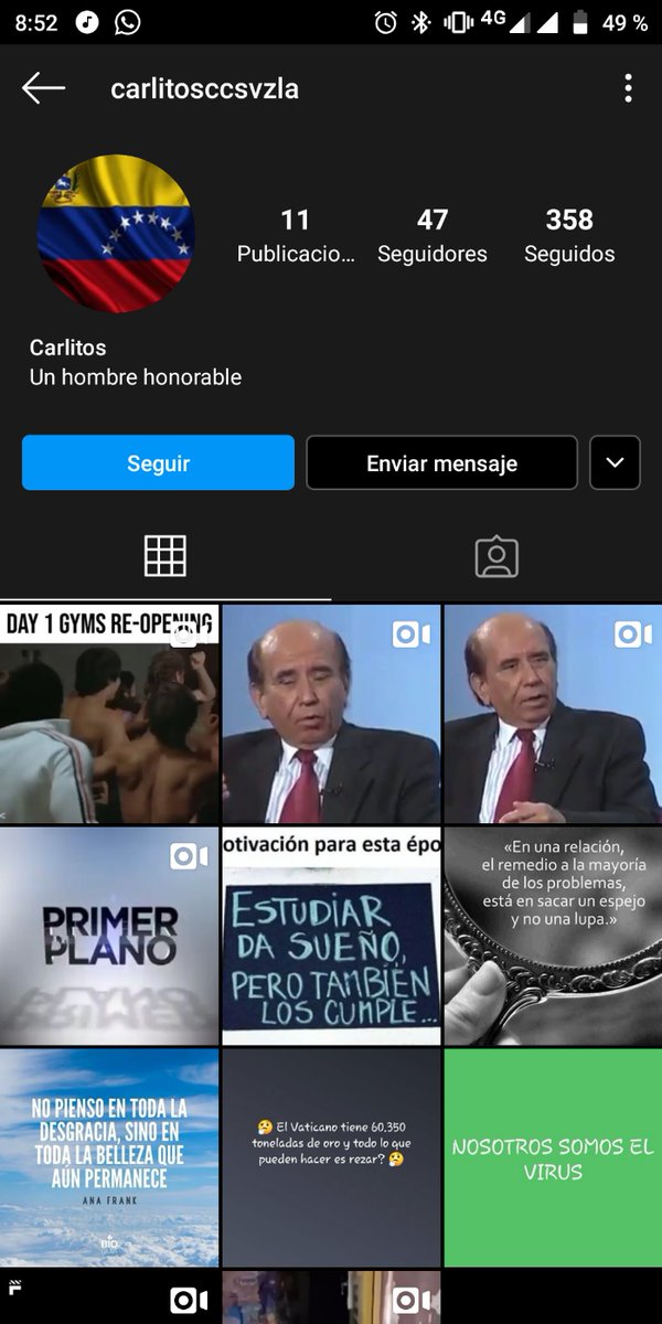 Dr_LawC's tweet photo. Me empezaron amenazar en Instagram por lo de @LocatelVzla jajaja miren la cuenta. Vayan y denuncien https://t.co/PgBdjJd0uh