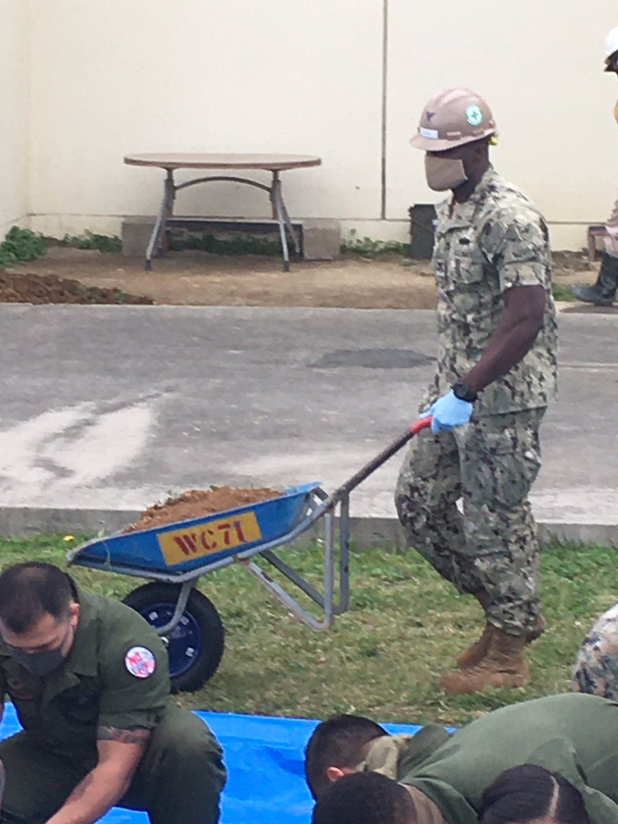 OkinawaMarines's tweet photo. Right now, Engineers and Marines from MCIPAC are removing soil contaminated by the AFFF spill on MCAS Futenma on April 10th, 2020. https://t.co/qXPm6xzirE