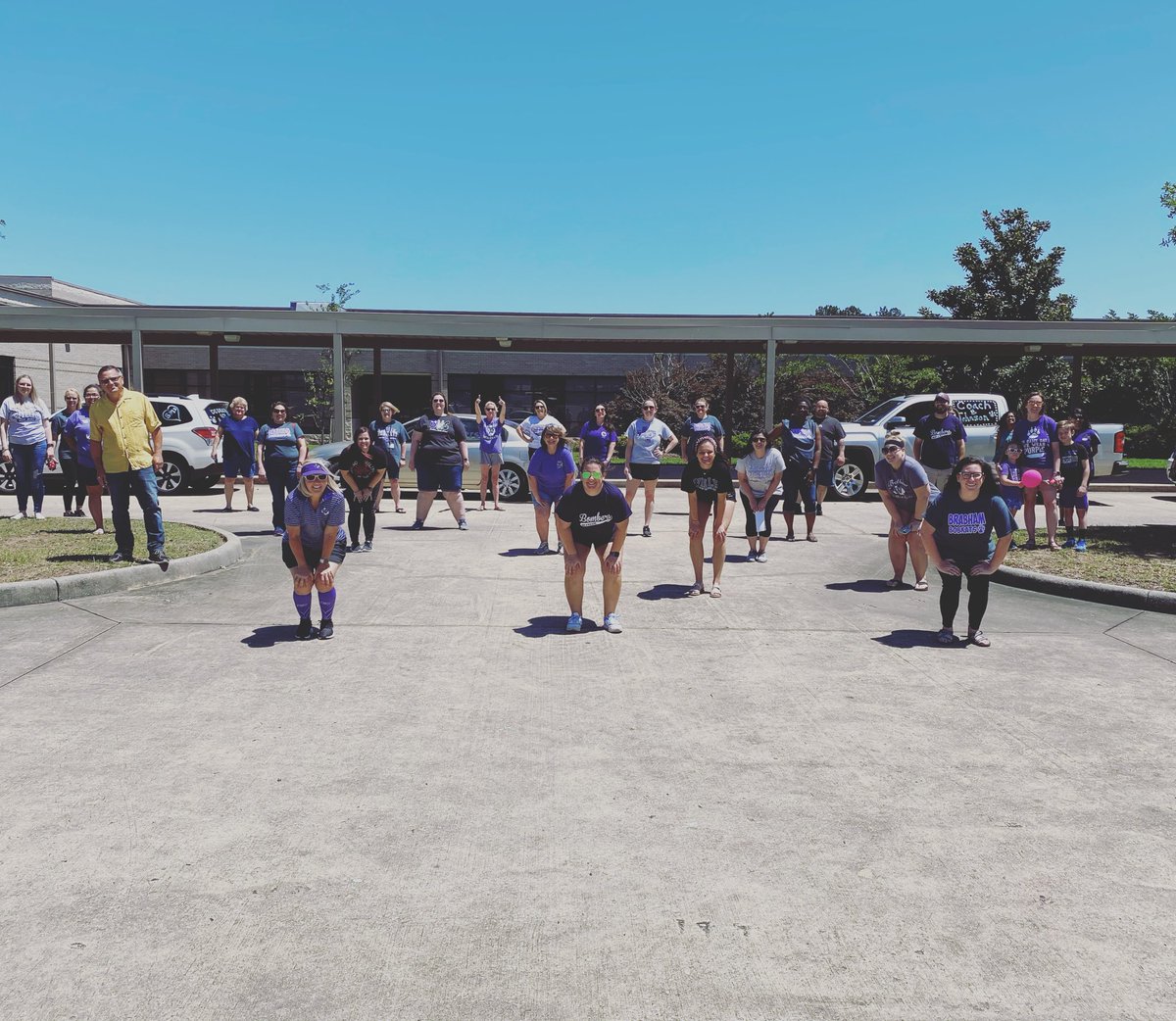 coach_little_'s tweet photo. Parade Day 1! 💜 https://t.co/xZDsKWjlVA