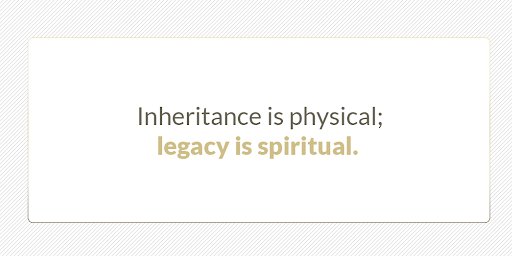 TheZigZiglar's tweet photo. Inheritance is physical; legacy is spiritual.

https://t.co/yA6PZLkhbt https://t.co/1K6TP3vh05